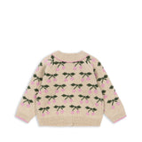 Belou Knit Collar Cardigan- Cherry