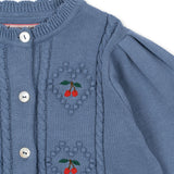 Soleil Cardigan GOTS- Country Blue