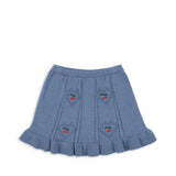 Soleil Knit Skirt GOTS- Country Blue