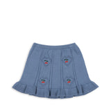 Soleil Knit Skirt GOTS- Country Blue