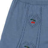 Soleil Knit Skirt GOTS- Country Blue
