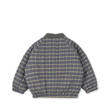 Juno Bomber Jacket- Laurel Blue Check