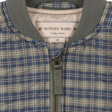 Juno Bomber Jacket- Laurel Blue Check