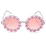 Kids Daisy Pink Flower Sunglass