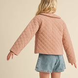 Blush Drop Shoulder Puff Jacket