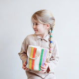 Rainbow Ribbon Basket Bag