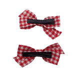 2pc Back to School Hair Clip-on Bow Set