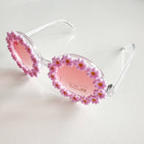 Kids Daisy Pink Flower Sunglass