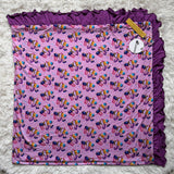 Pop Star Energy Luxe Ruffle Bamboo Blanket- Kpop Demon Hunters Collection