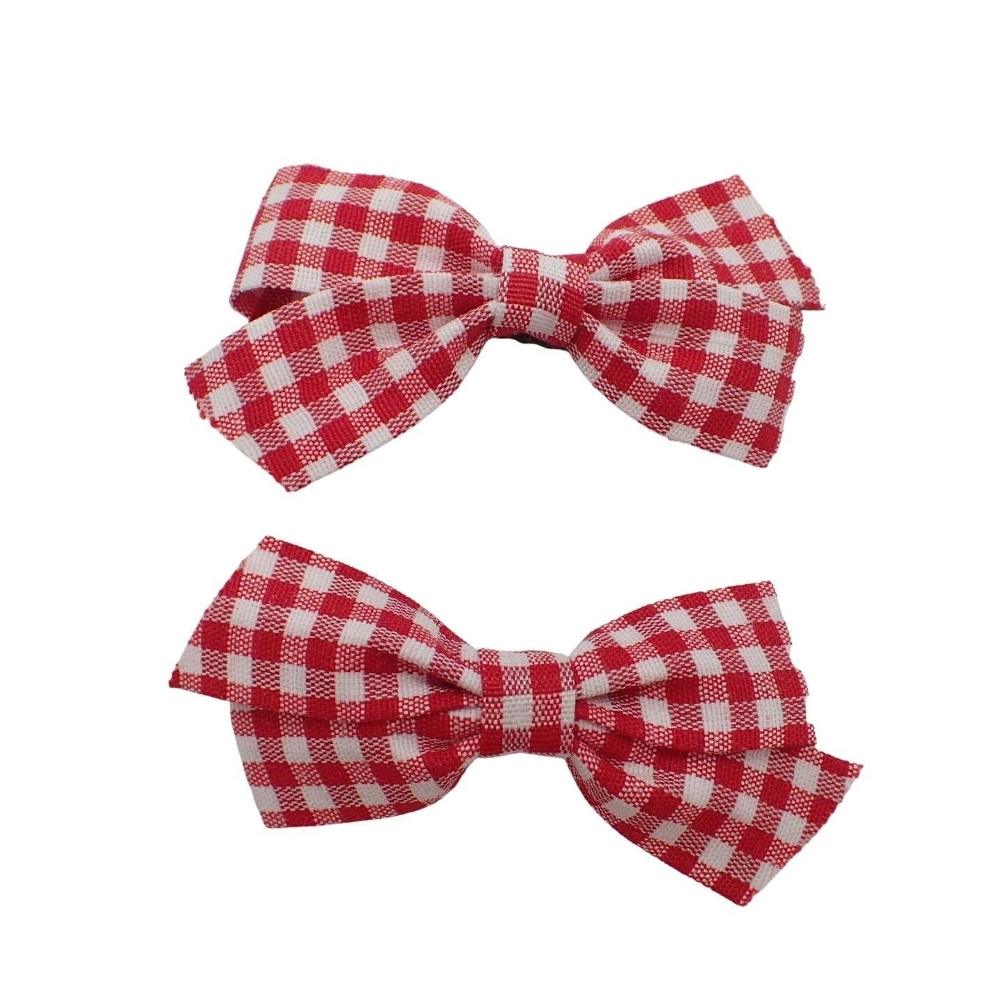 2pc Back to School Hair Clip-on Bow Set