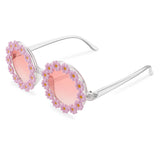 Kids Daisy Pink Flower Sunglass