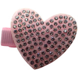 Diamante Heart Hair Clips