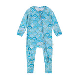 Seashell Serenade Convertible Zipper Pajama
