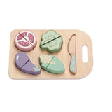 Wooden Cutting Board and Veggie Playlet