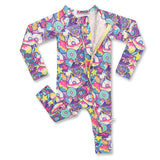 Donut Space Out Convertible Zipper Pajama