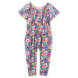 Donut Space Out Flutter Sleeve Jumpsuit