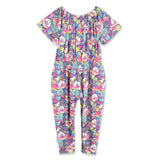 Donut Space Out Flutter Sleeve Jumpsuit