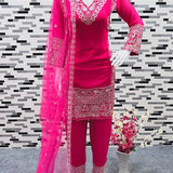 Hot pink Mommy & Me Sharara Set