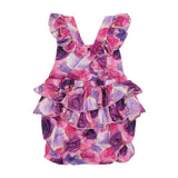 Blushing Blooms Ruffle Strap Bubble Romper
