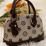 Cream & Brown Mini Crossbody Kids Purse