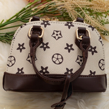 Cream & Brown Mini Crossbody Kids Purse