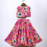 Spring Garden Pink Floral Lehenga choli