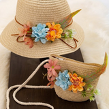 Summer Ivory Straw Hat and Bag Set