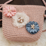 Floppy Straw Hat and Bag Set