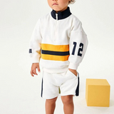 Boys Black and Yellow Color Block Set