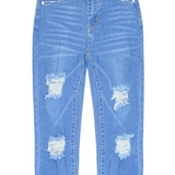 'Bonnie Bianca' Premium Wash Relax Fit High-Rise Jeans