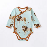 Safari Kimono Wrap Long Sleeve Onesie