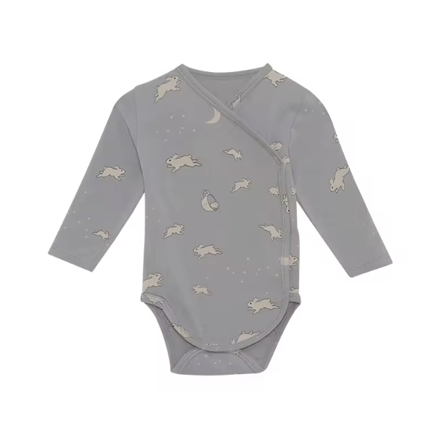 Long Sleeve Side Open Onesie with Pant Set