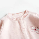 Pink Bunny Knit Cardigan