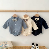 Long Sleeve Baby Bow Tie Shirt