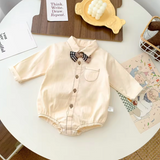 Long Sleeve Baby Bow Tie Shirt