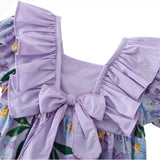 Geranium Blossom Romper with Bow