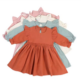 Princess Laura Smocked Linen Dress