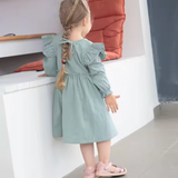 Princess Laura Smocked Linen Dress