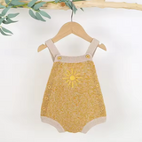 Sunburst Knit Romper