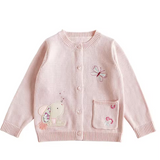 Curious Bunny Pink Cardigan
