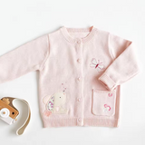 Curious Bunny Pink Cardigan