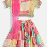 Pink & Magenta Lehenga choli with Dupatta