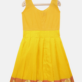 Pink & Yellow Pavadai Set