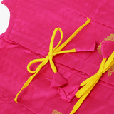 Pink & Yellow Pavadai Set
