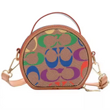 Mini Rainbow Coach Inspired Crossbody Purse