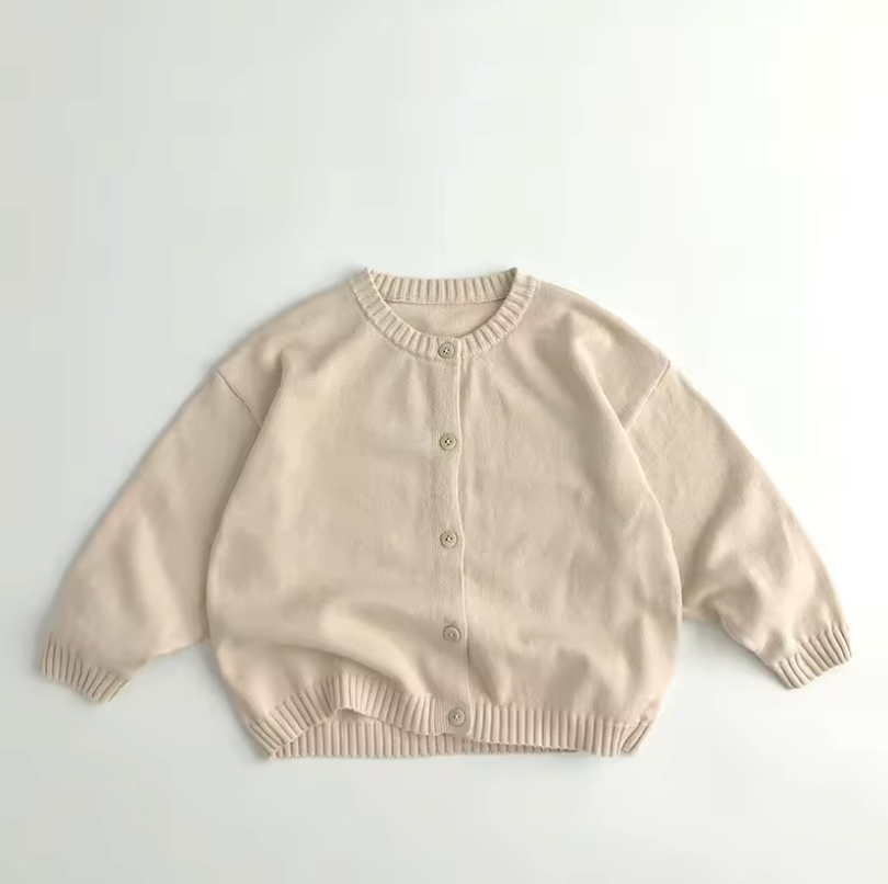 Unisex Cotton Knit Cardigan