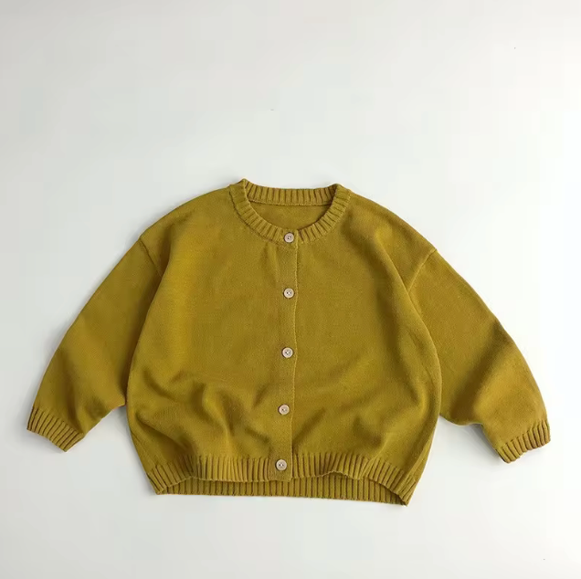 Unisex Cotton Knit Cardigan