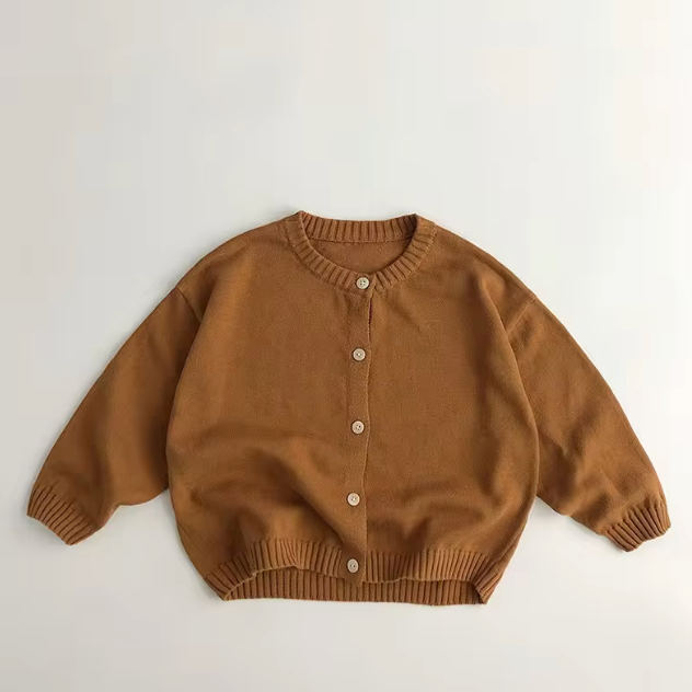 Unisex Cotton Knit Cardigan