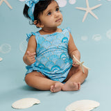 Seashell Serenade Ruffle Strap Bubble Romper