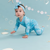 Seashell Serenade Convertible Zipper Pajama